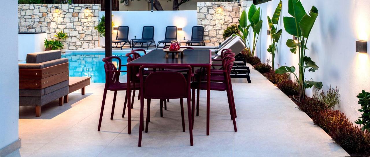 Avrilia Seaside Villa Heated Pool Almyrida  Exterior photo