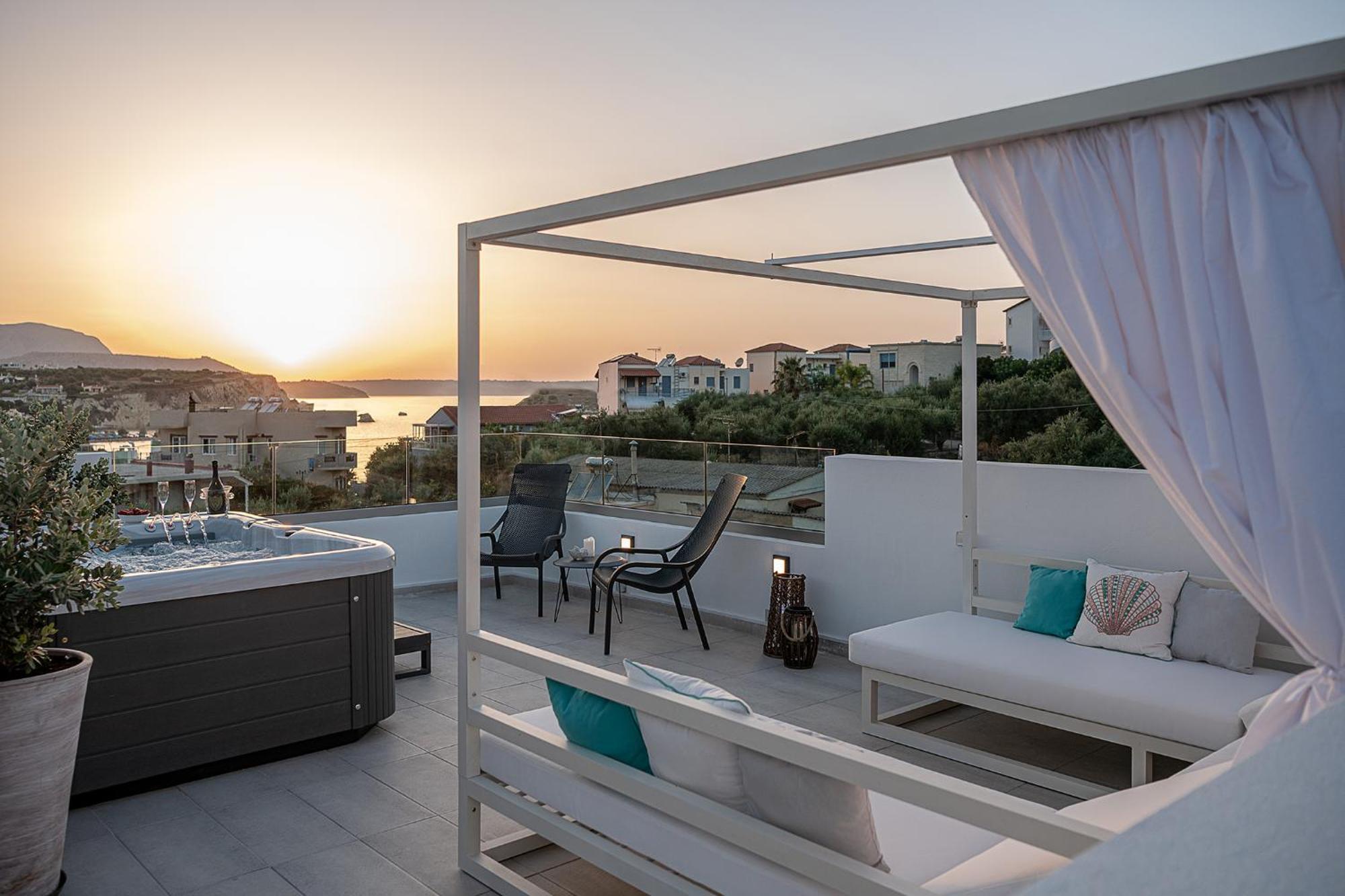 Avrilia Seaside Villa Heated Pool Almyrida  Exterior photo