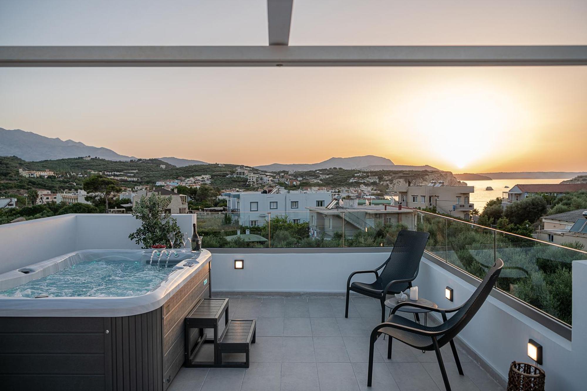 Avrilia Seaside Villa Heated Pool Almyrida  Exterior photo