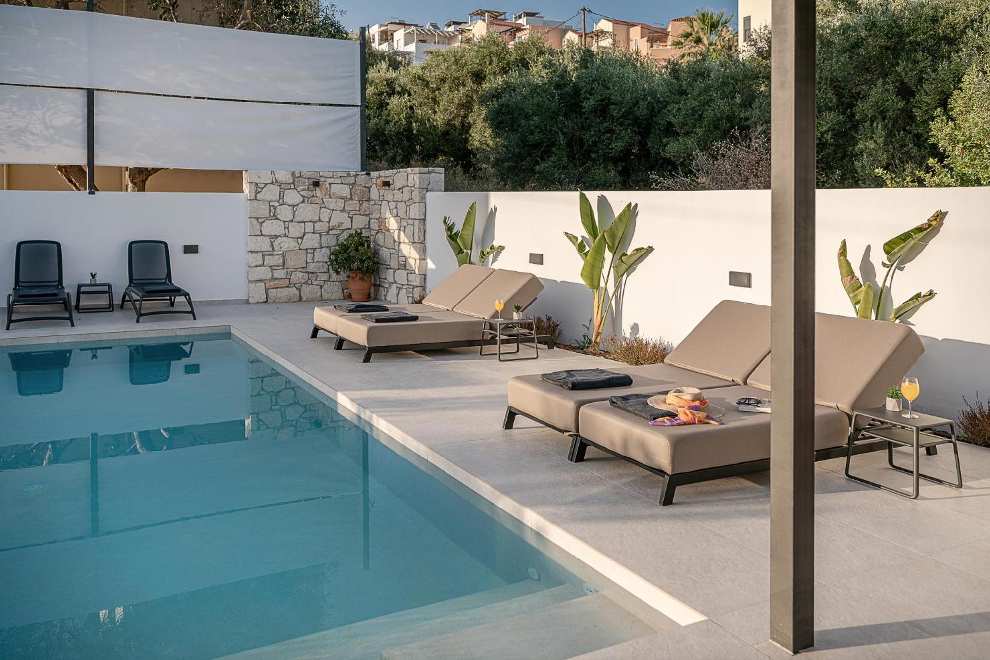 Avrilia Seaside Villa Heated Pool Almyrida  Exterior photo