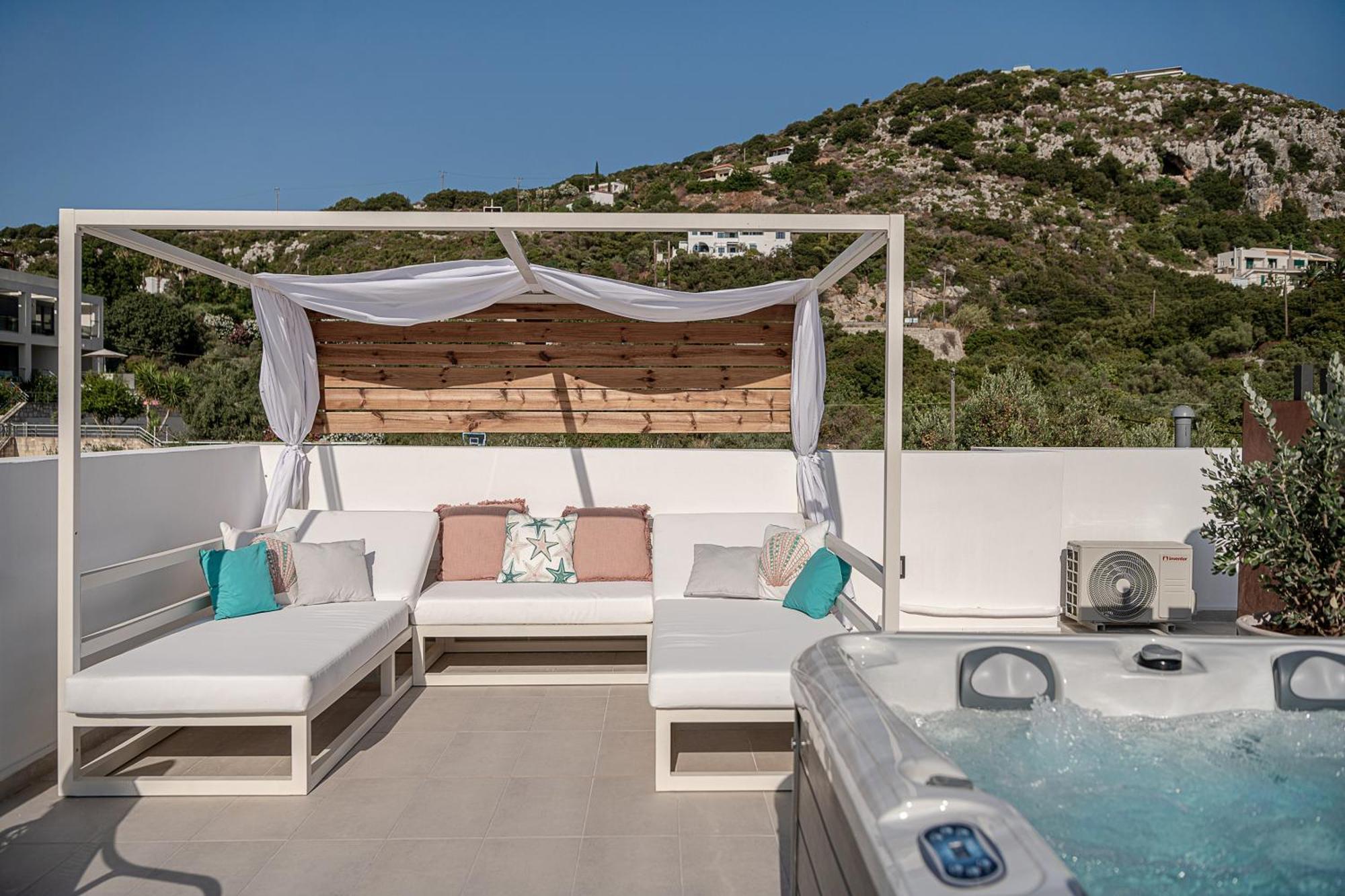 Avrilia Seaside Villa Heated Pool Almyrida  Exterior photo
