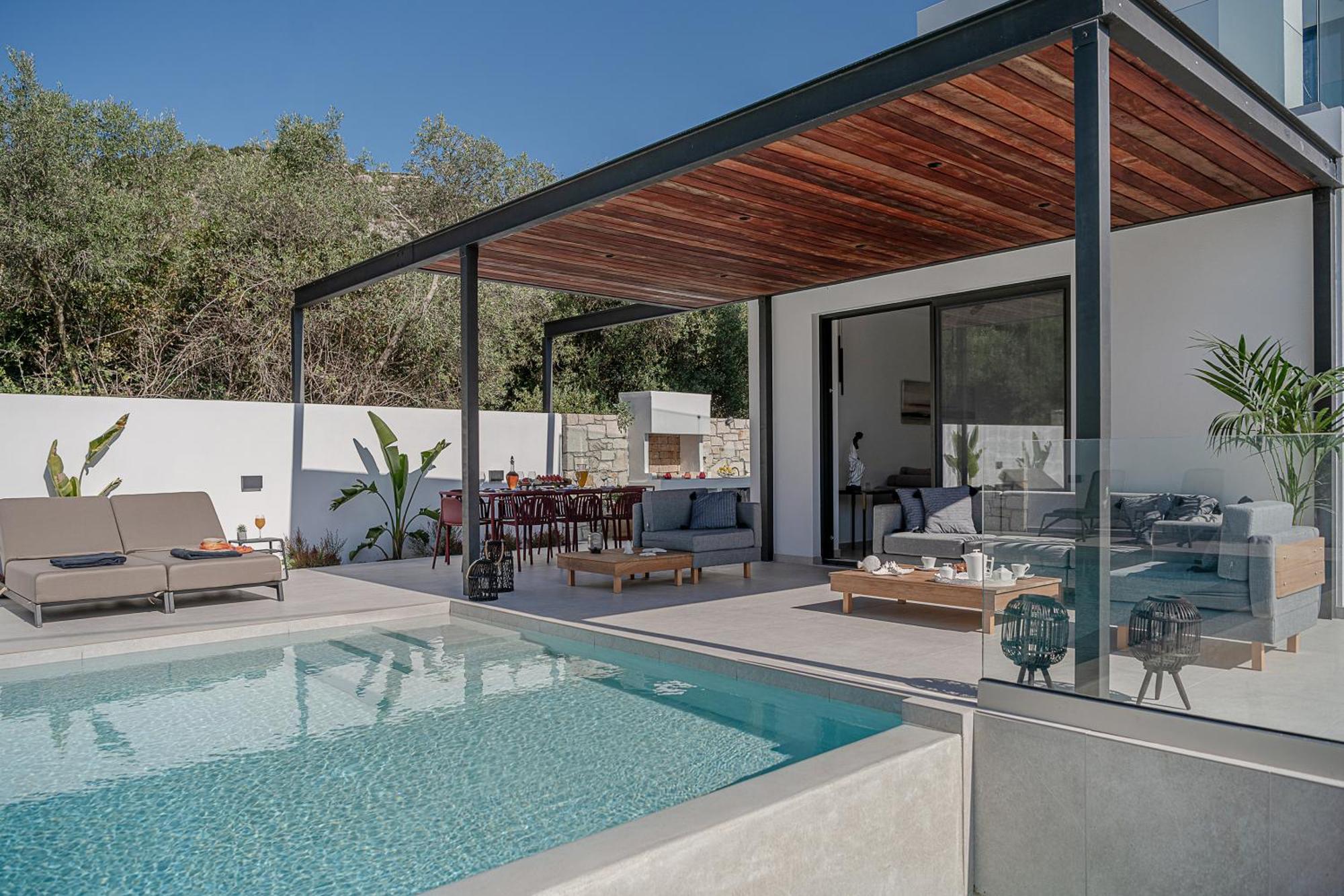 Avrilia Seaside Villa Heated Pool Almyrida  Exterior photo