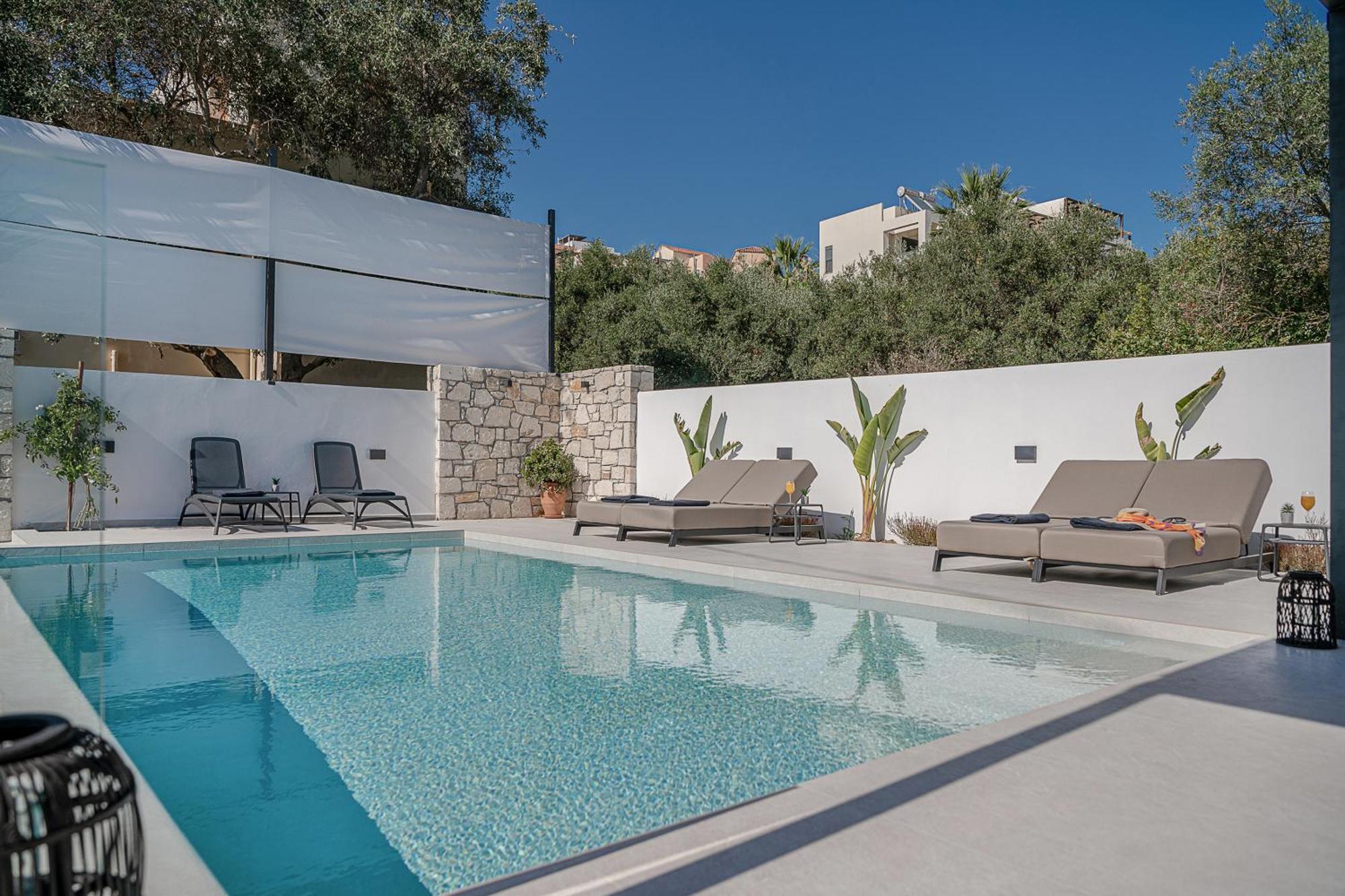 Avrilia Seaside Villa Heated Pool Almyrida  Exterior photo